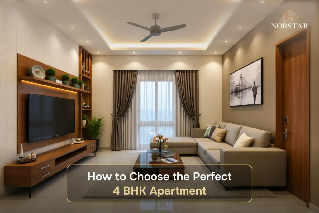 Tips to choose the perfect 4 BHK apartment in Mohali by Norstar